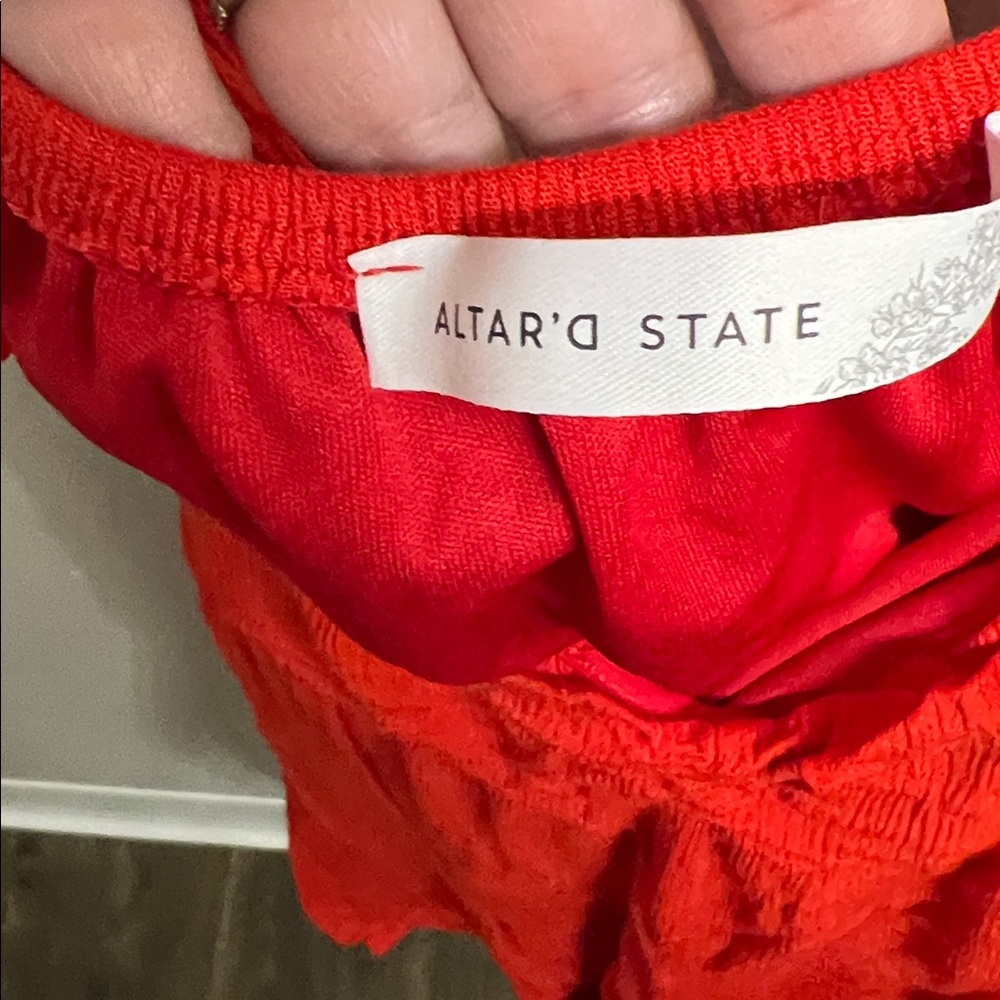 Altar'd State Scarlet Dress